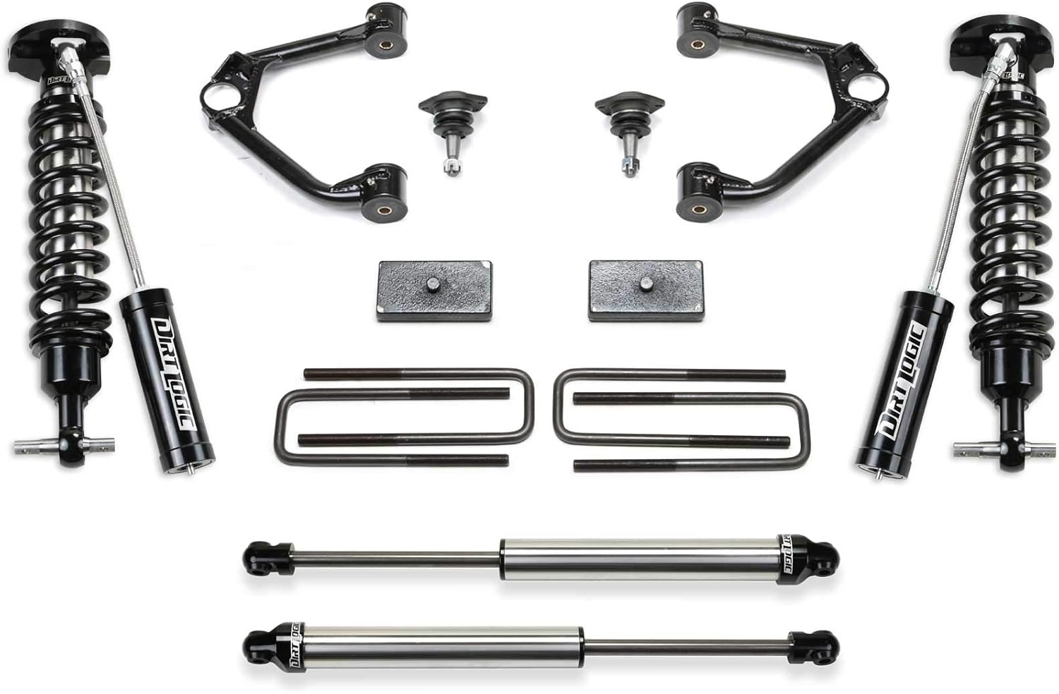 Fabtech K1154DL Ball Joint Control Arm Lift System 1.5 in. Lift w/Front Dirt Logic 2.5 Resi Coilovers Rear Dirt Logic 2.25 Shocks Ball Joint Control Arm Lift System