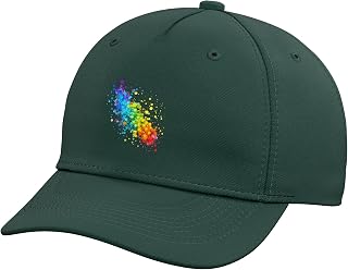 Colorful Rainbow Splatter Design for Art Watercolor Lovers Adjustable Baseball Hat