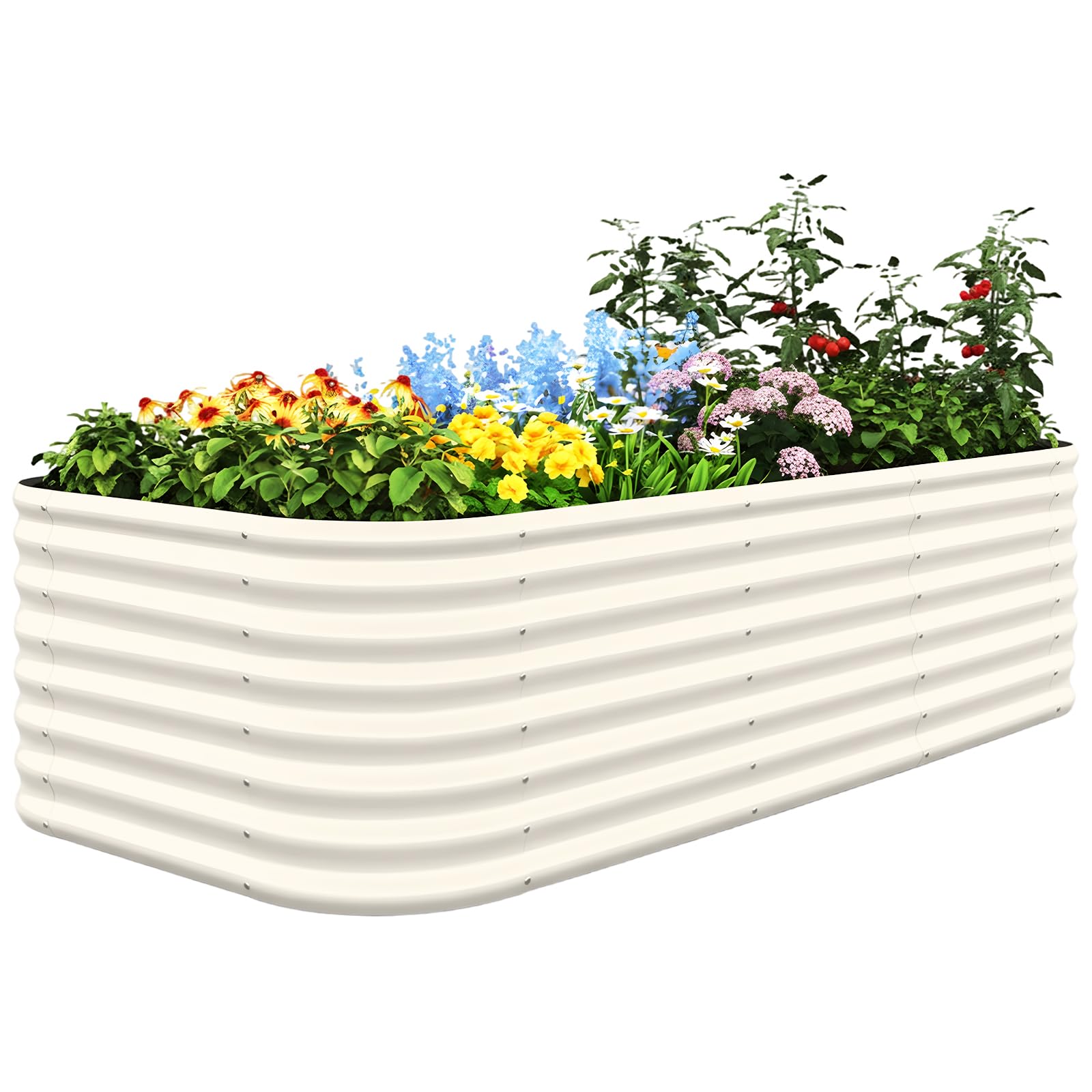 Quictent Galvanized Raised Garden Bed