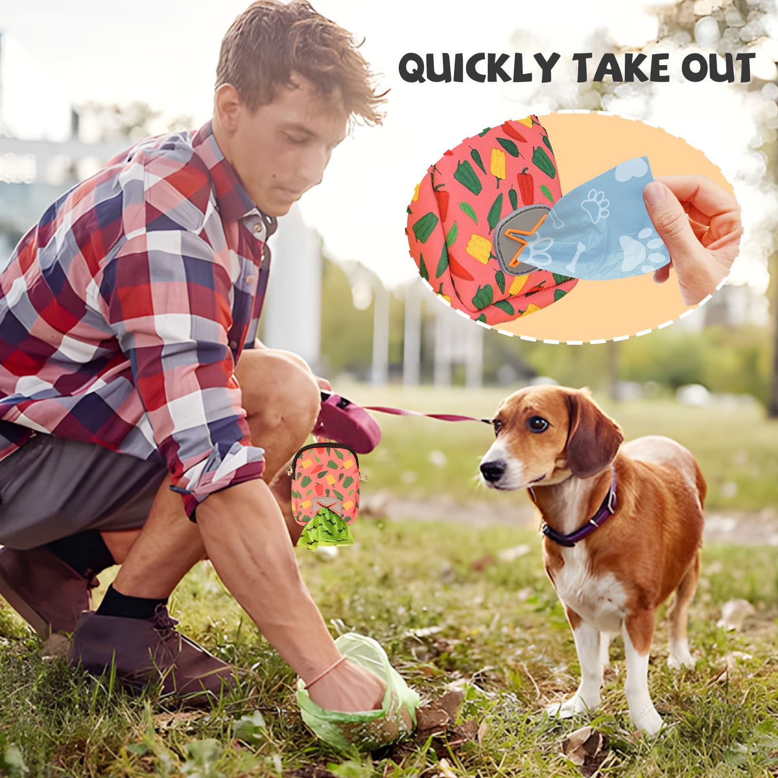 ICEMOOD Dog Poop Bag Holder With Easy Dispensing Hole - Image 4