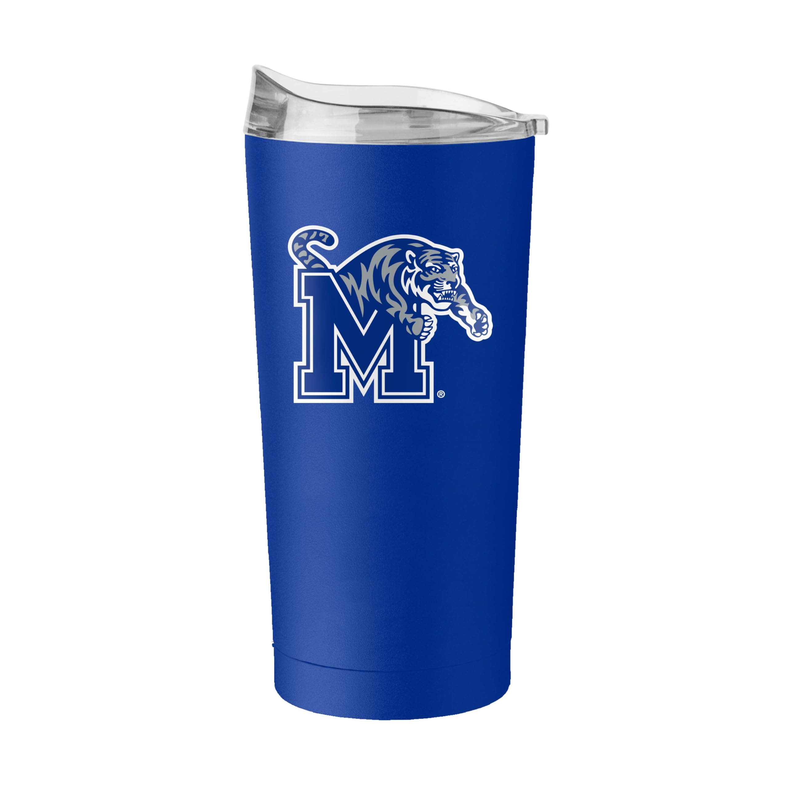 Logo Brands NCAA 20 oz Powder Coat Stainless Tumbler -Double-Wall Insulated Everday Tumbler for Hot or Cold Drinks, High Lip Lid, Team Color
