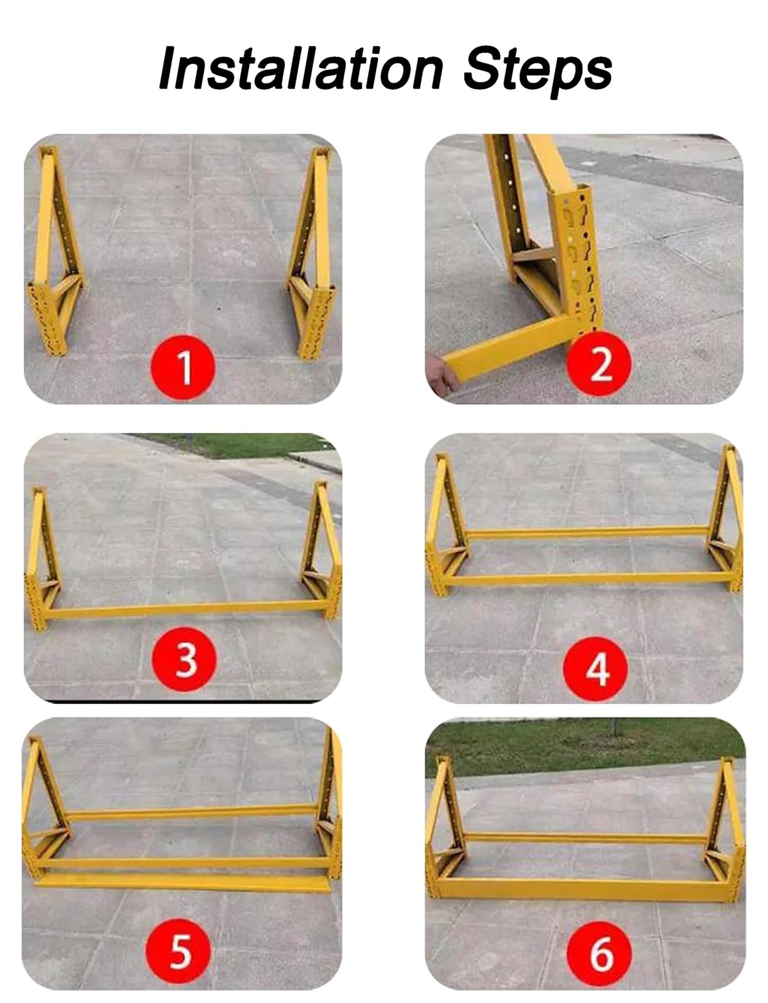 Portagomme da Parete Resistente - Soluzione salvaspazio per riporre più Pneumatici in Garage e Officina, Ideale per la Riparazione di Auto.