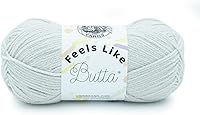 Vista 22 de Lion Brand Yarn Feels Like Butta - Ovillo de lana suave para tejer y tejer, aterciopelado, paquete de 3, color gris pálido
