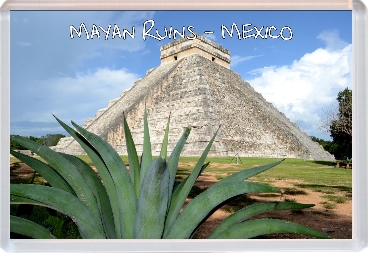 Baked Bean Store Mayan Ruins - Mexico - Jumbo Fridge Magnet