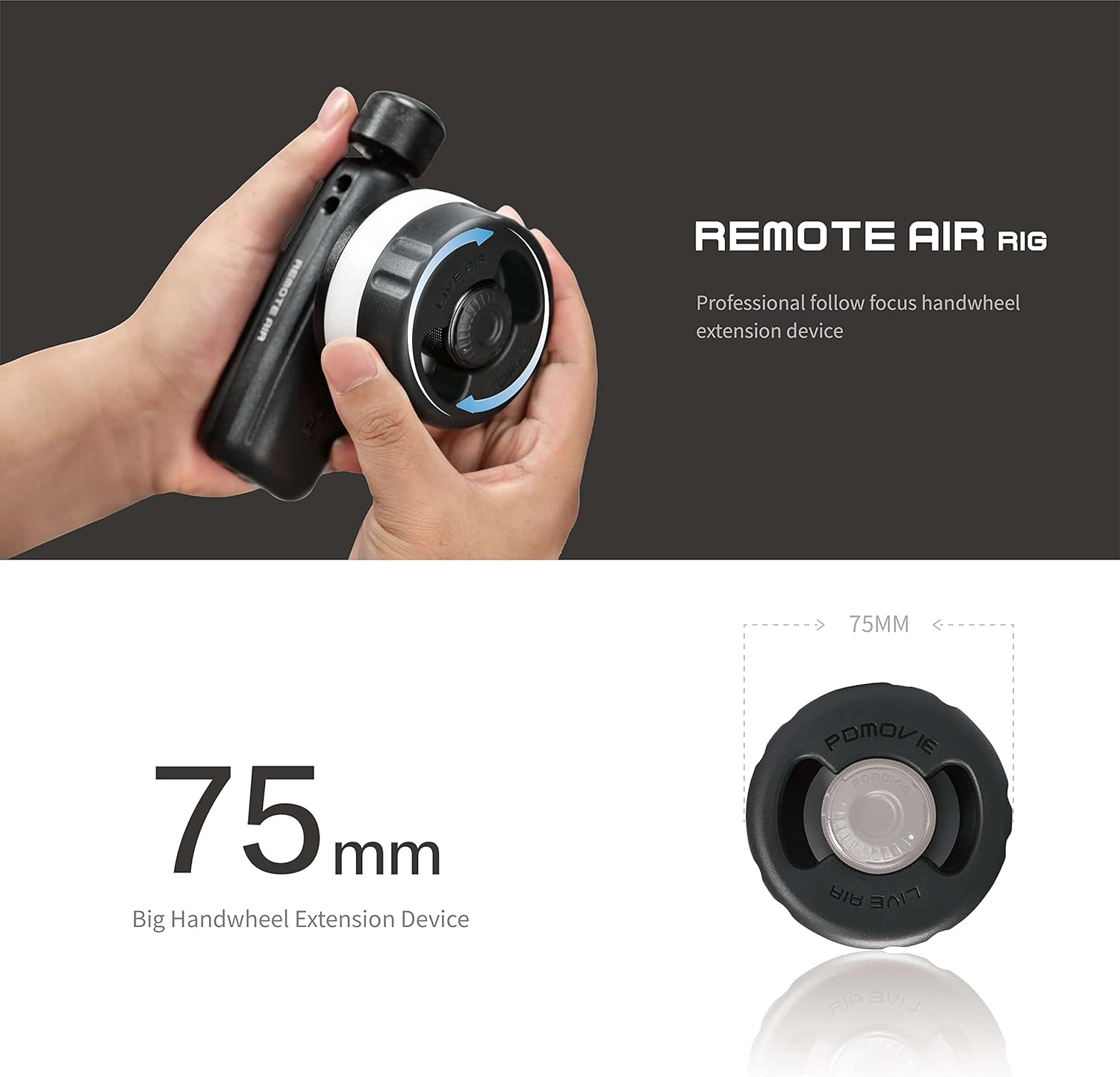 PDMOVIE Live Air 2S (PDL-TC-AFX) Wireless Follow Focus Lens Control System Remote Focus Compatible Ronin Iris Zoom Control
