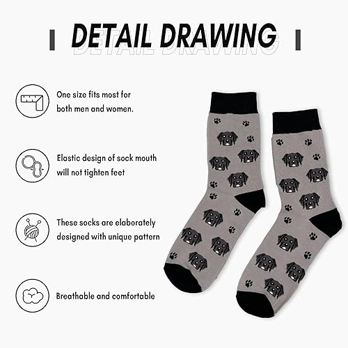 Miniatura 5 de Mingnei Fun Labrador Retriever - Calcetines de perro Labrador Retriever, calcetines de vestir para mujeres y hombres, calcetines divertidos con