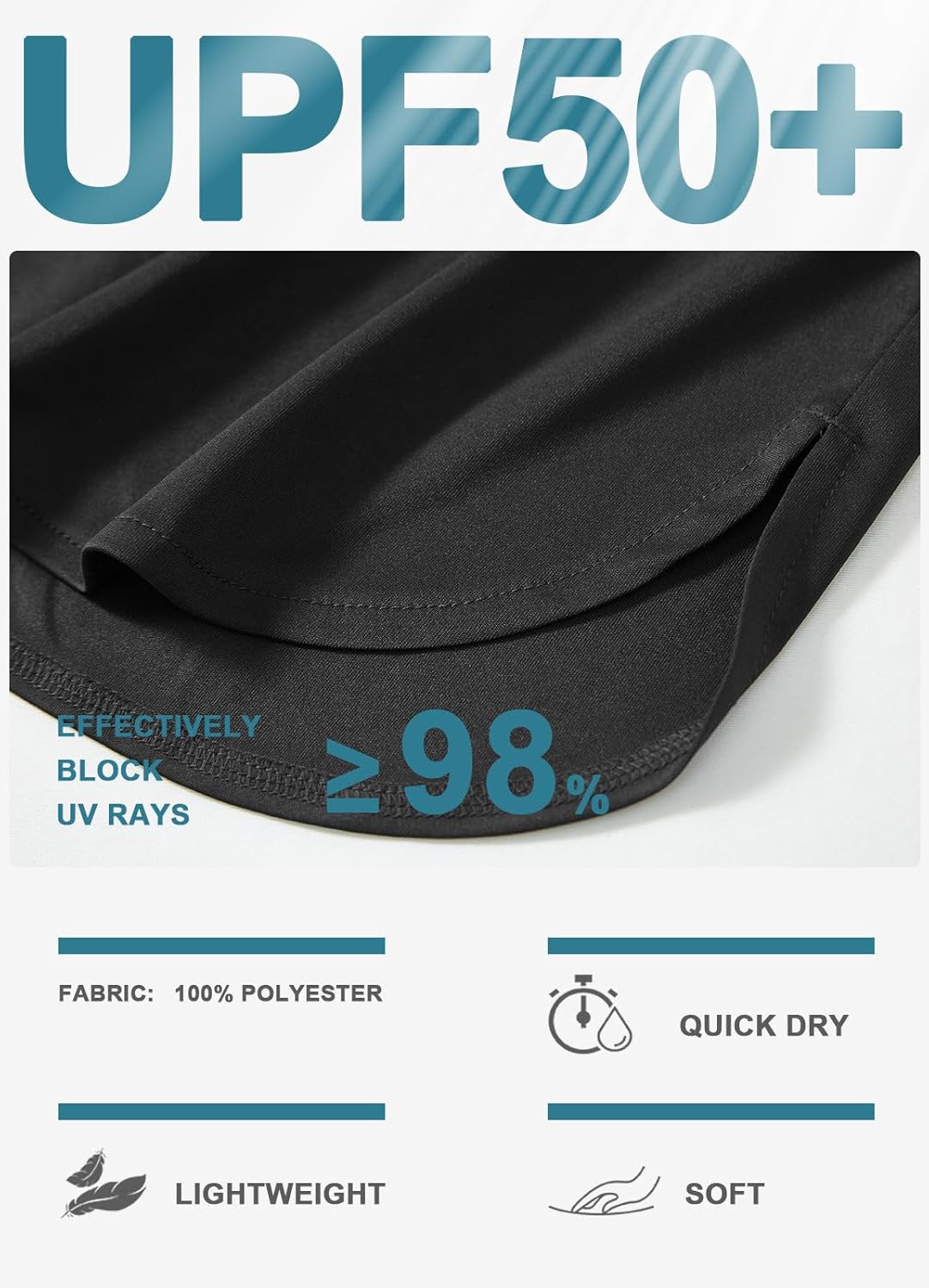 baleaf Women's Sun Protection Hoodie Shirt UPF 50+ Long Sleeve UV SPF T-Shirts Rash Guard Hiking Running Quick Dry - Image 4