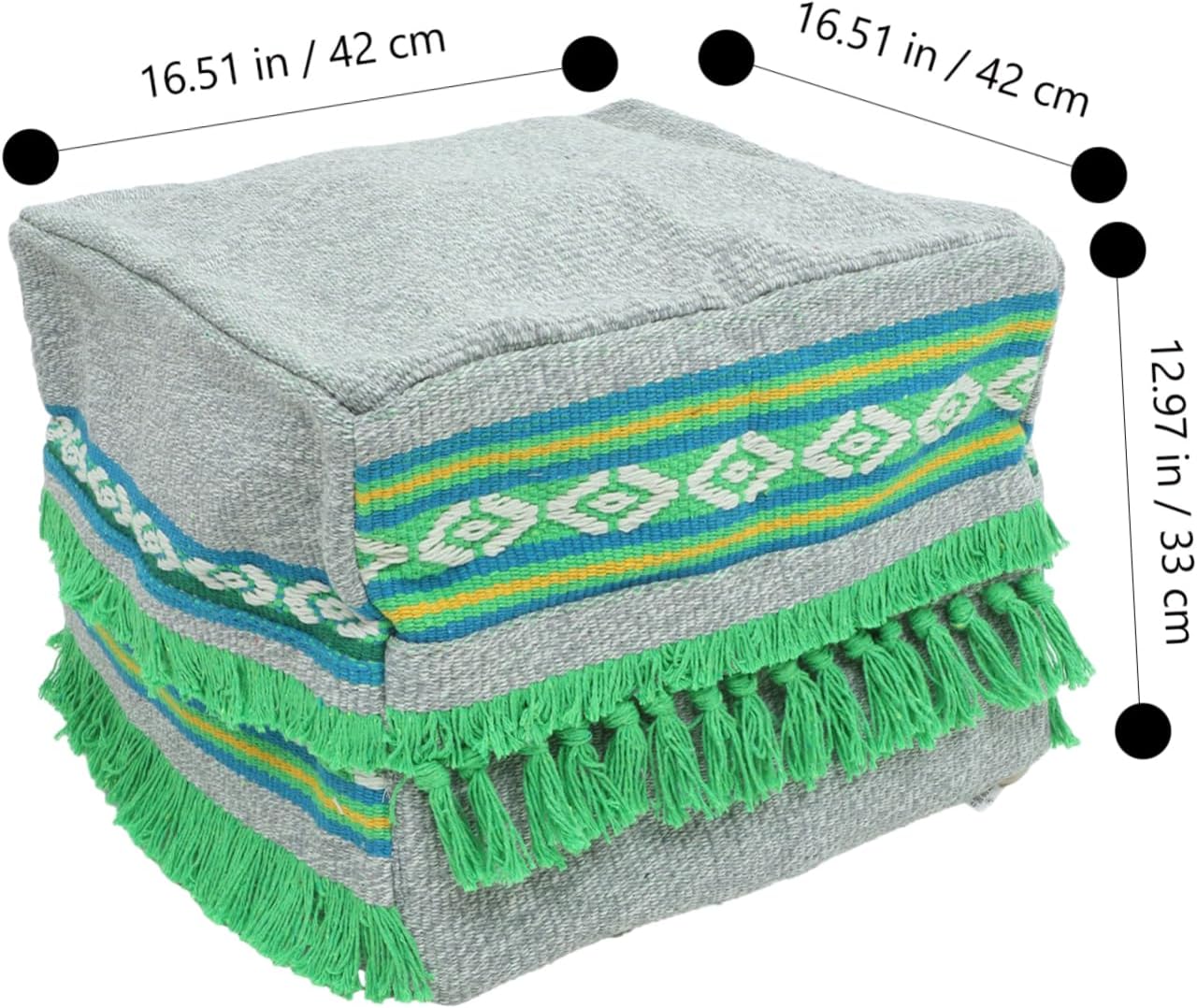 Mikinona Foot Rest Removable Cover Folding Storage Stool Sturdy Foam Cushion Multi-Functional for Living Room and Bedroom Random Color