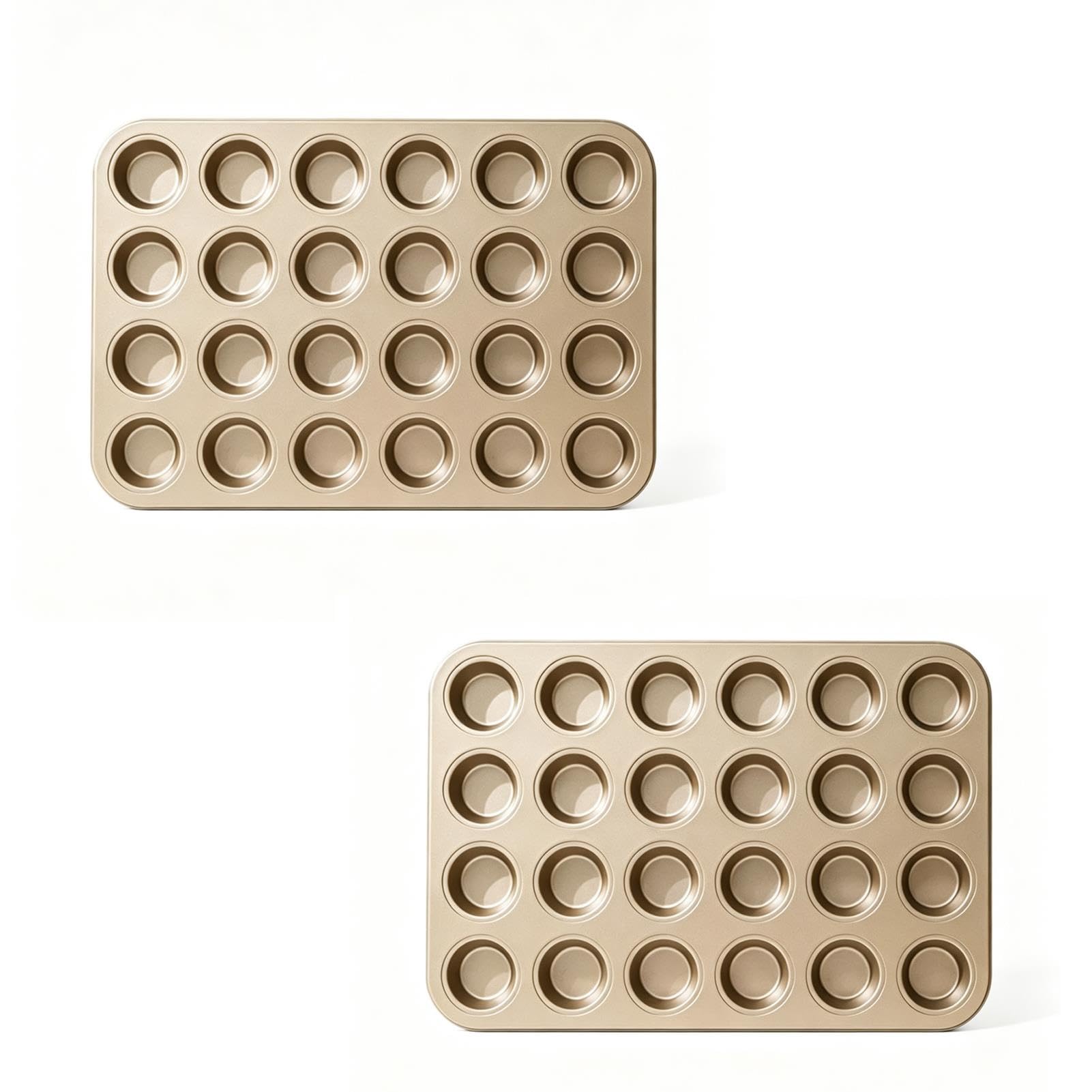 Confezione 2 Stampi per Mini Muffin,Stampo Antiaderente per Cupcake