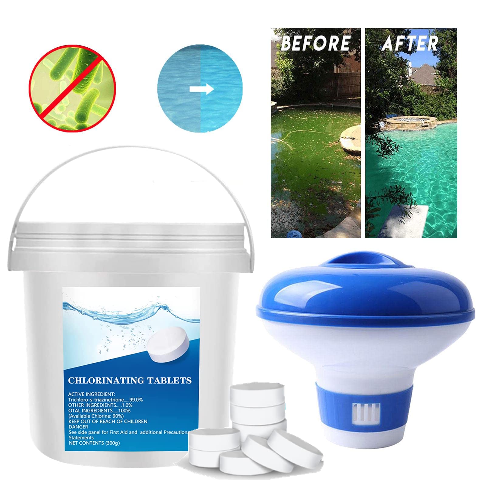 Buy Pool Chlorine Tablets, Chlorine Tablets with Floater, Chlorinating