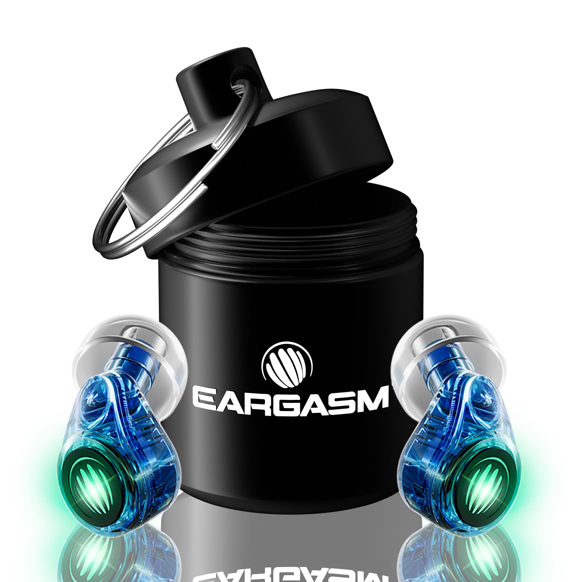 Eargasm Earlights Light Up High Fidelity LED Earplugs for Concerts, Festivals, Raves, Musicians, Sports Events, Live Entertainment for Safe Noise