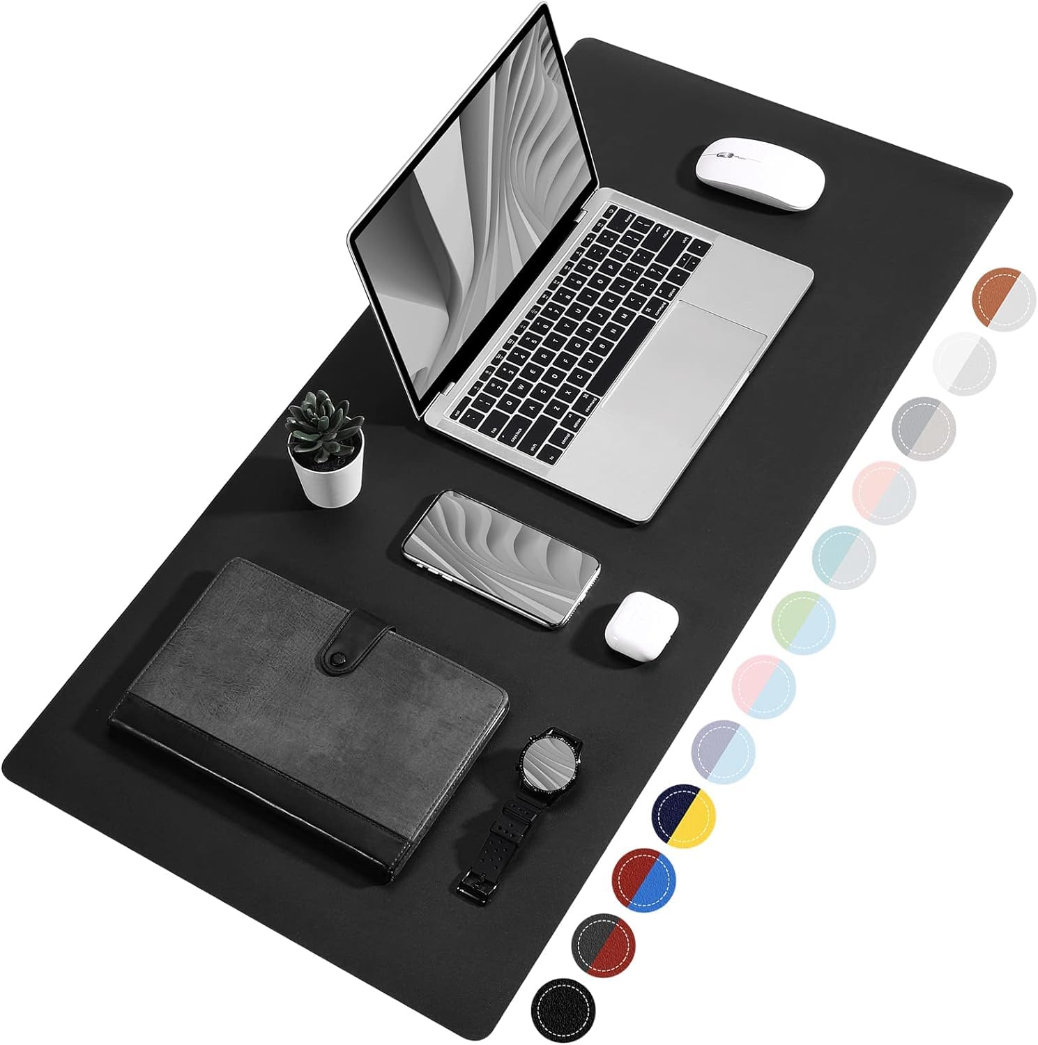 Yashodhara Enterprise Desk Mat for Laptop Large Extended Mouse Pad for Office Table Mat, Keyboard, Computer, Gaming, Study - Anti-Slip and Reversible Full (Black-45 * 90cm) (B0BBS6JQ6N) Amazon Price History, Amazon Price Tracker