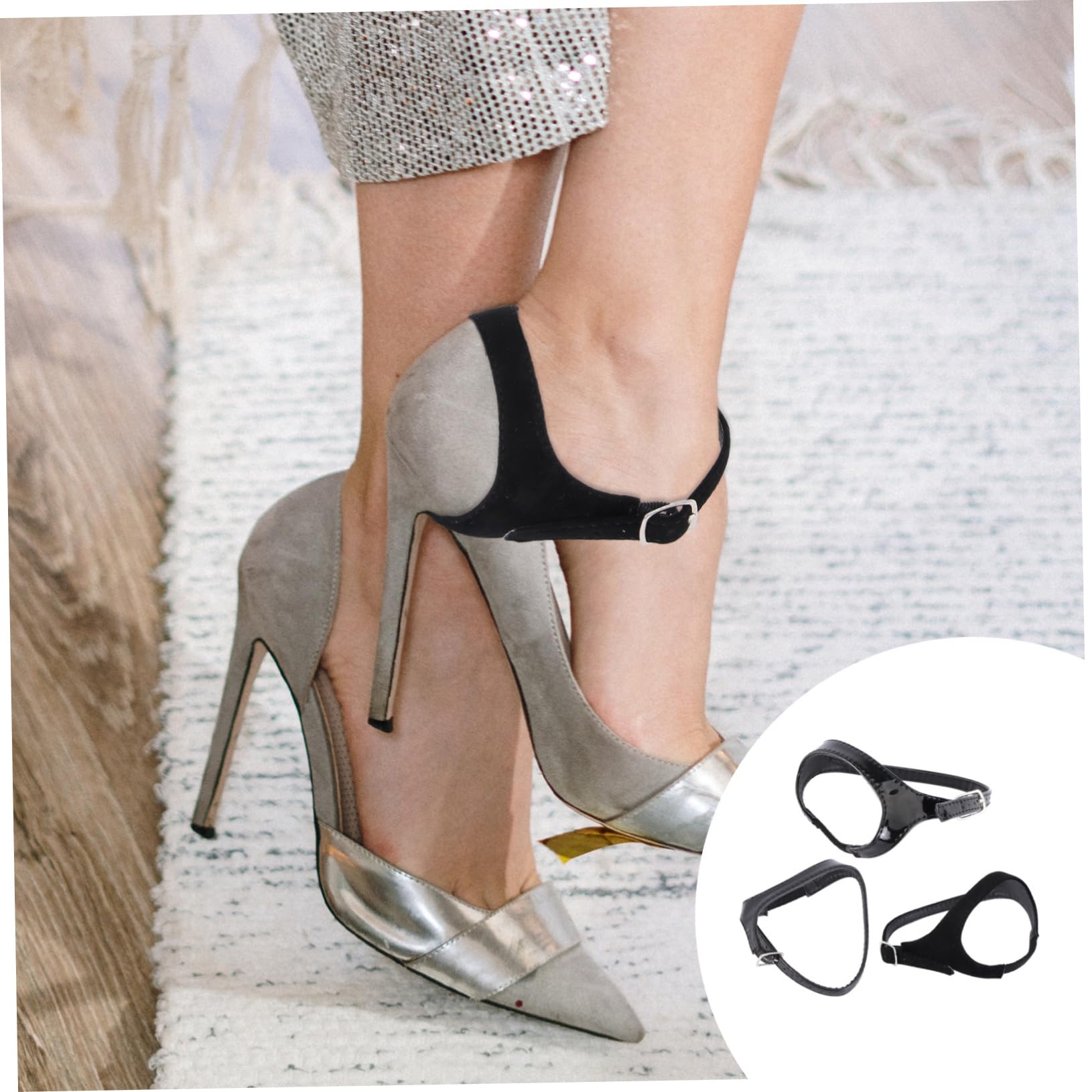 9paires Bretelles De Chaussures Élastiques Anti-lâche Pour Talons Pratique La Chute Des Chaussures Adaptées