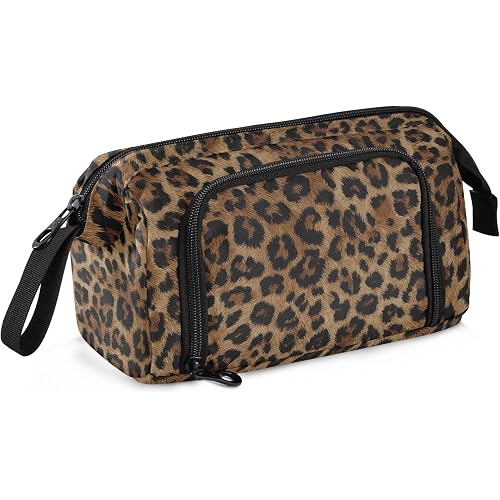 Bolaz Cheetah Leopard Print Animal Large Capacity Pencil Case Pen Bag Zipper Pencil Pouch Big Aesthetic organizer Back to School Supplies
