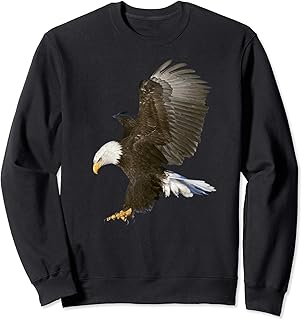 American Bald Eagle Swooping Photo Portrait Tee Sweatshirt