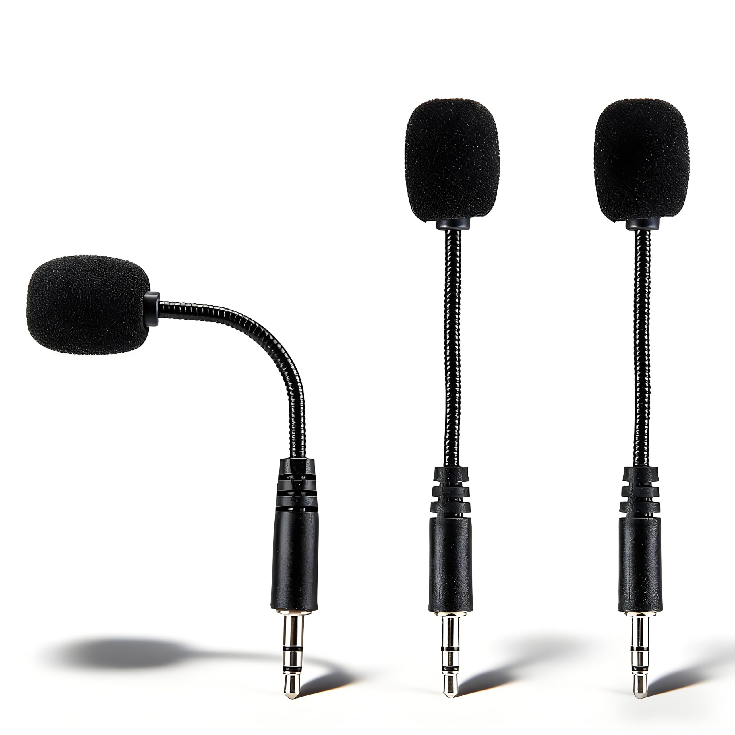 Niiyen Mini Microphones, 3PCS 3.5mm Jack Adjustable Flexible Extended Mini Gooseneck Microphone for Computer Mobile Phone for Interview, Video-image-16