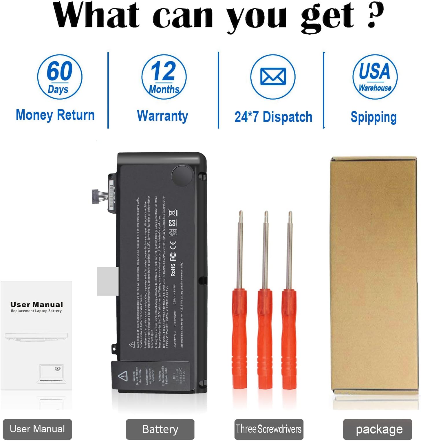 A1322 A1278 Laptop Battery