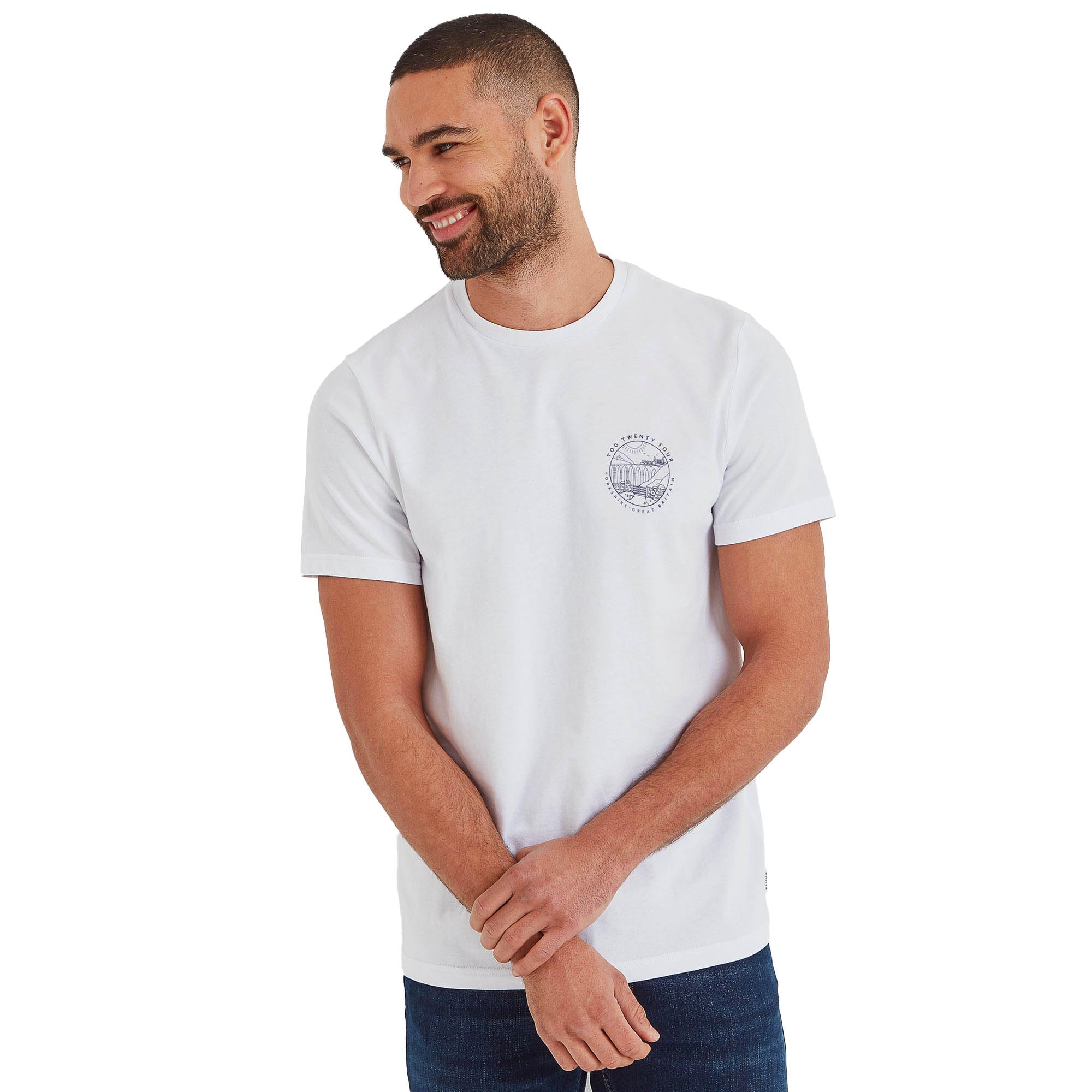 TOG24 Men's Cotton T-Shirt - White - M