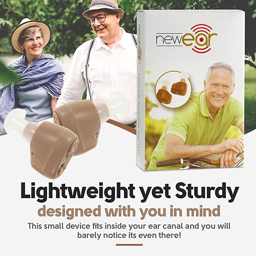 Vista 9 de Amplificador de audición para oído ITC de NewEar, 1 par Beige