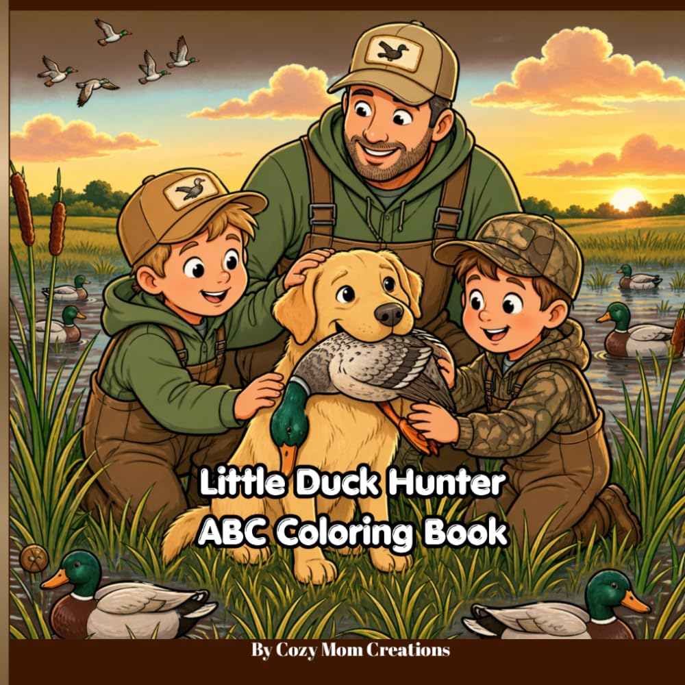 Little Duck Hunter- ABC Coloring Book: ABC Coloring Book for Kids Who Love Ducks, Hunting & the Outdoors