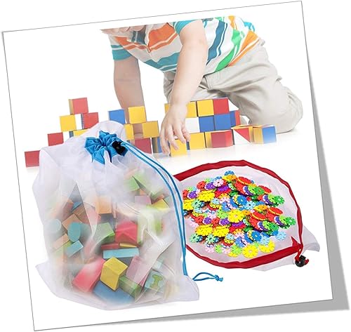 Miniatura 5 de Bolsas de almacenamiento de frutas y verduras ecológicas reutilizables para compras y almacenamiento de frutas y verduras, juego de 12, color blanco