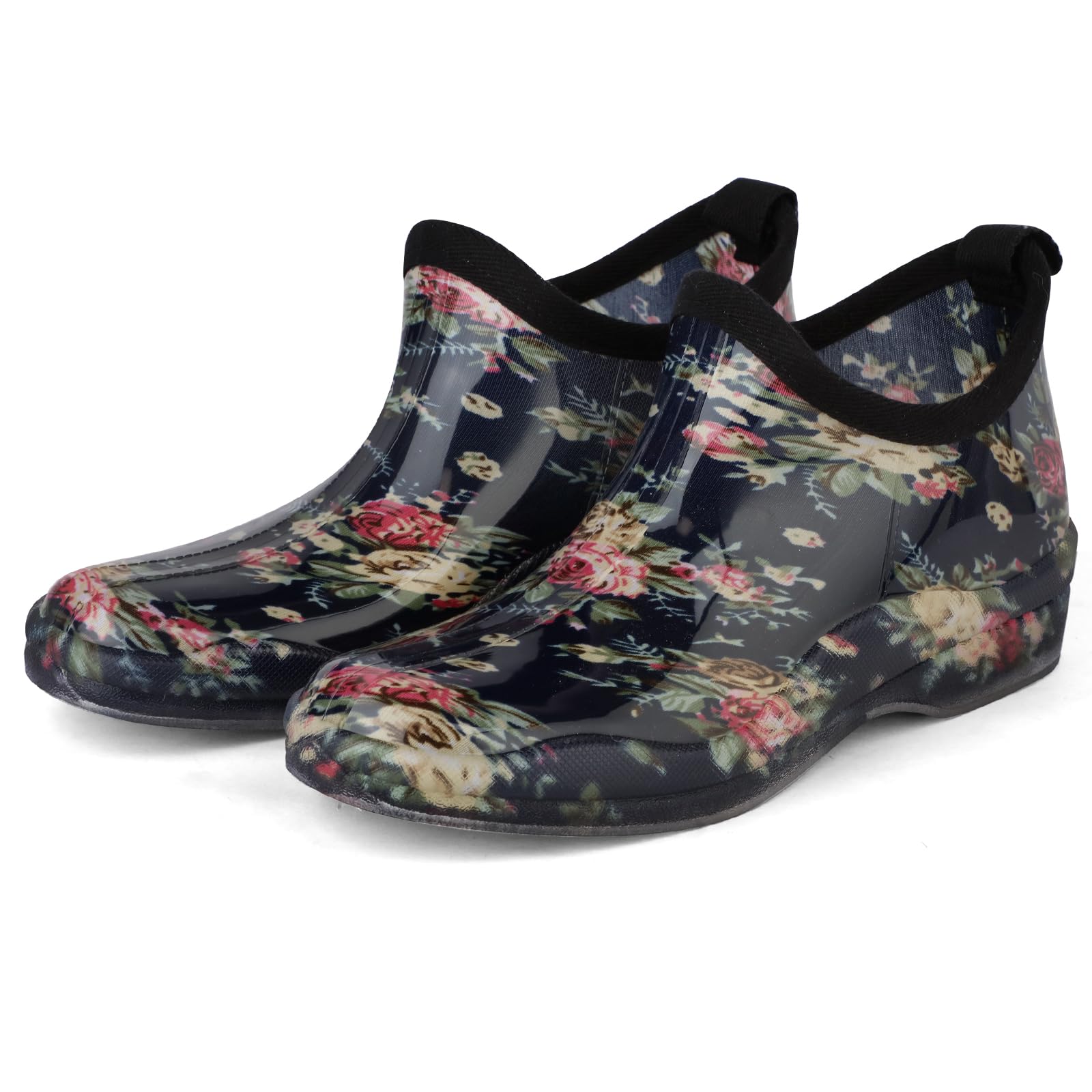 DaeRainy Womens Rain Boots Ankle Waterproof Garden Rainboot