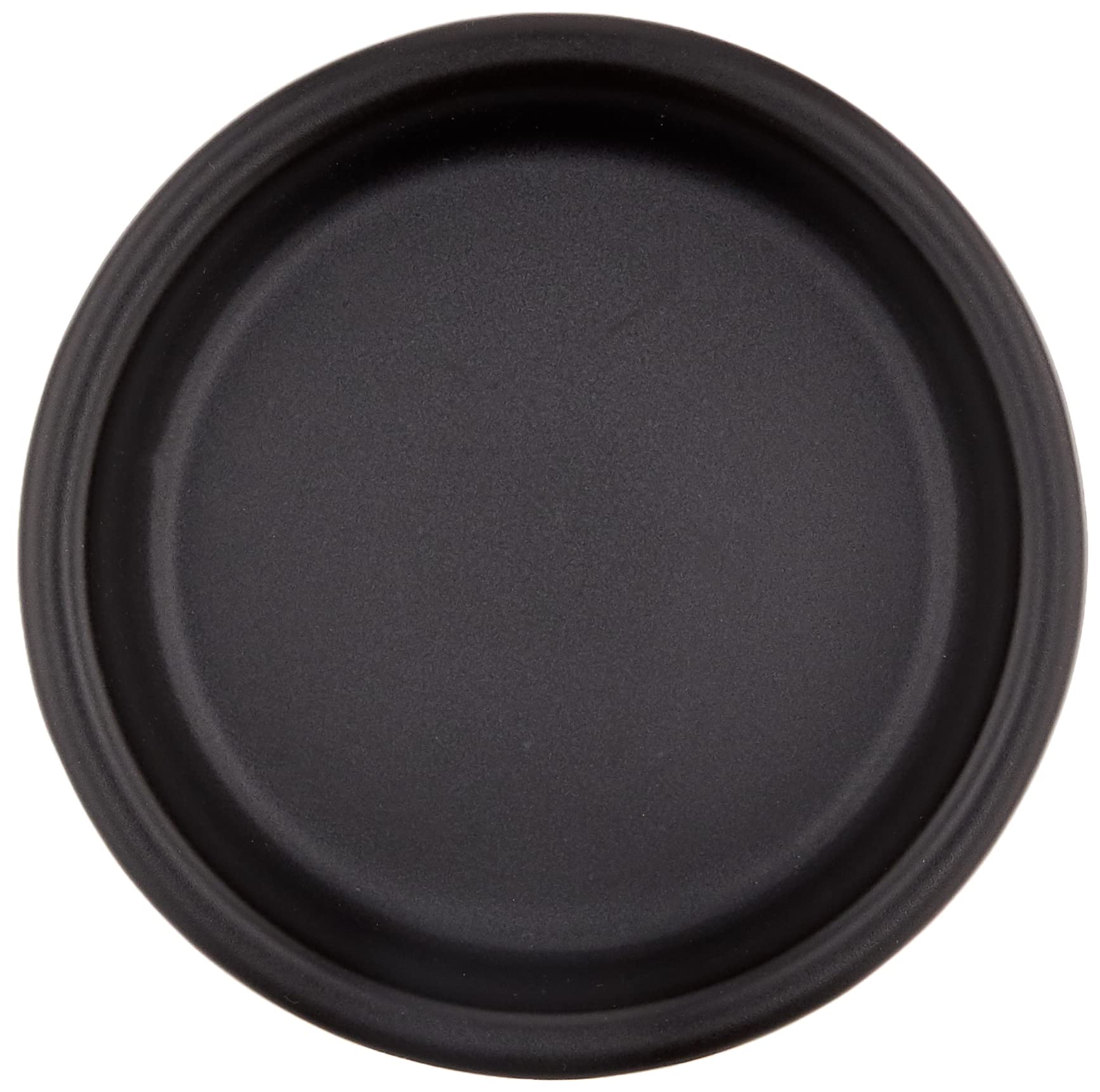 Banko Ware 15586 Ahijo Pot, Diameter Approx. 4.7 x 1.2 inches (12 x 3 cm), Ahijo Dish, Direct Fire, Pottery, Microwave Safe, Oven-safe, Wide Mouth, Easy to Clean, Black, Black, Made in Japan