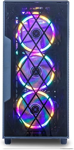 Miniatura 4 de MXZ Computadora de escritorio para videojuegos, AMD Ryzen 5 4500, RX 6600 8GB, 16GB DDR4, NVME 500GB SSD, ventiladores 6RGB, Win 11 Pro Ready,