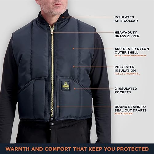 Miniatura 4 de RefrigiWear - Chaleco aislante resistente al agua resistente al agua -50 F protección contra el frío