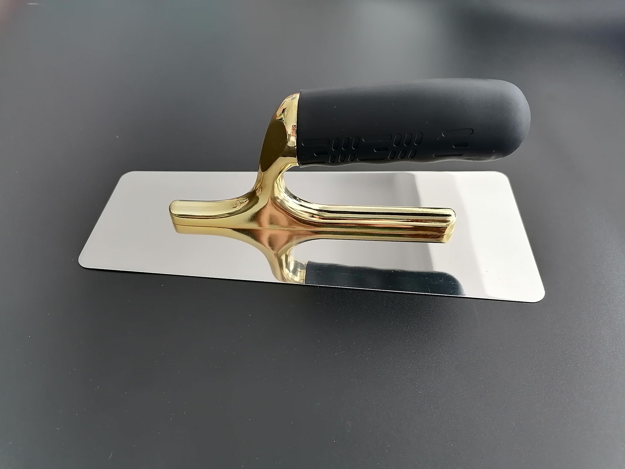 DECOMIN Stainless Steel Venetian Plastering Trowel Exclusive Gold Finish - Flexible & Strong - Perfect for Decorative Wall Finishes Plasters