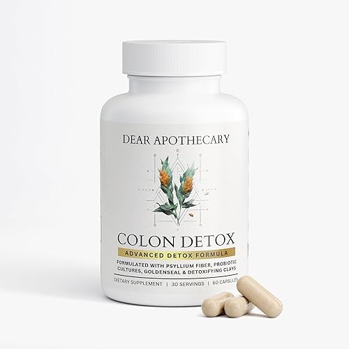 Miniatura 6 de Desintoxicación de colon  Limpieza de hierbas con psyllium, aloe vera, raíz de ruibarbo, bentonita y probióticos  Apoyo para la salud digestiva e