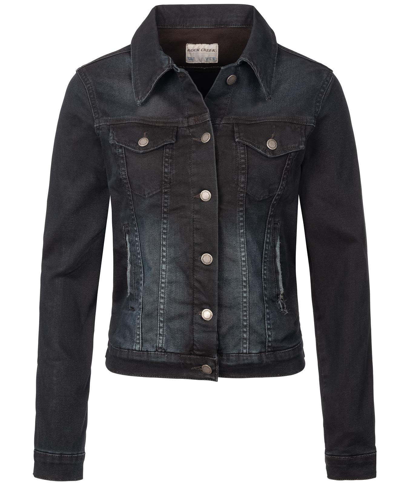 Rock Creek Jeansjacke D-401 – Damen Jeansjacke – D-401 / Rinsedblau, XXL