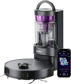 Eureka E20 Plus Robot Vacuum Mop Combo: 8000Pa Suction, Bagless 45-Day Self-Empty, LiDAR Navigation, Anti-Tangle Brush