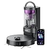 E20 Plus Robot Vacuum with Bagless Self Emptying Station, Robotic Vacuum and Mop Combo, 45-Day Capacity, Upgraded 8000Pa Suction and Anti Hair-Tangling Brush, LiDAR Navigation, App Control