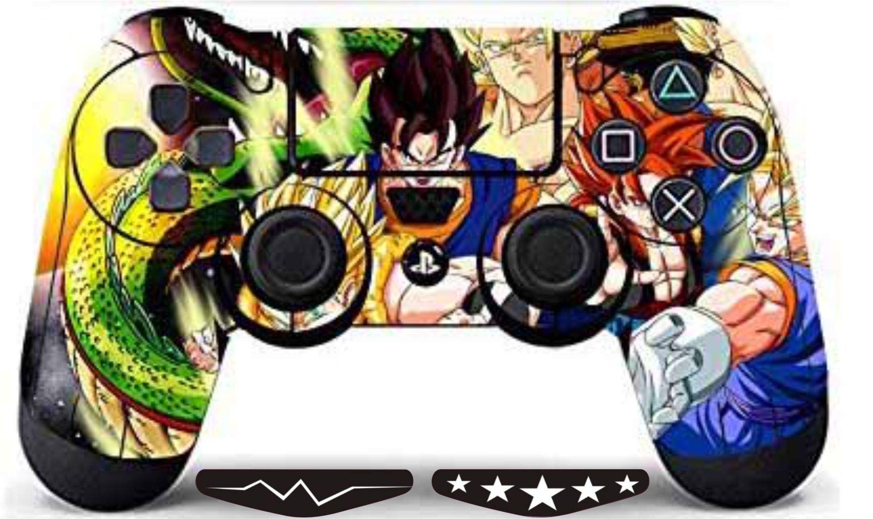 Elton PS4 Controller Designer 3M Skin for PlayStation 4, PS4 Slim, Ps4 Pro Dual Shock Remote Wireless Controller - Skin for One Controller Only + 2 Led bar Decal Free(Dragan Ball) (B08WWX3S92) Amazon Price History, Amazon Price Tracker