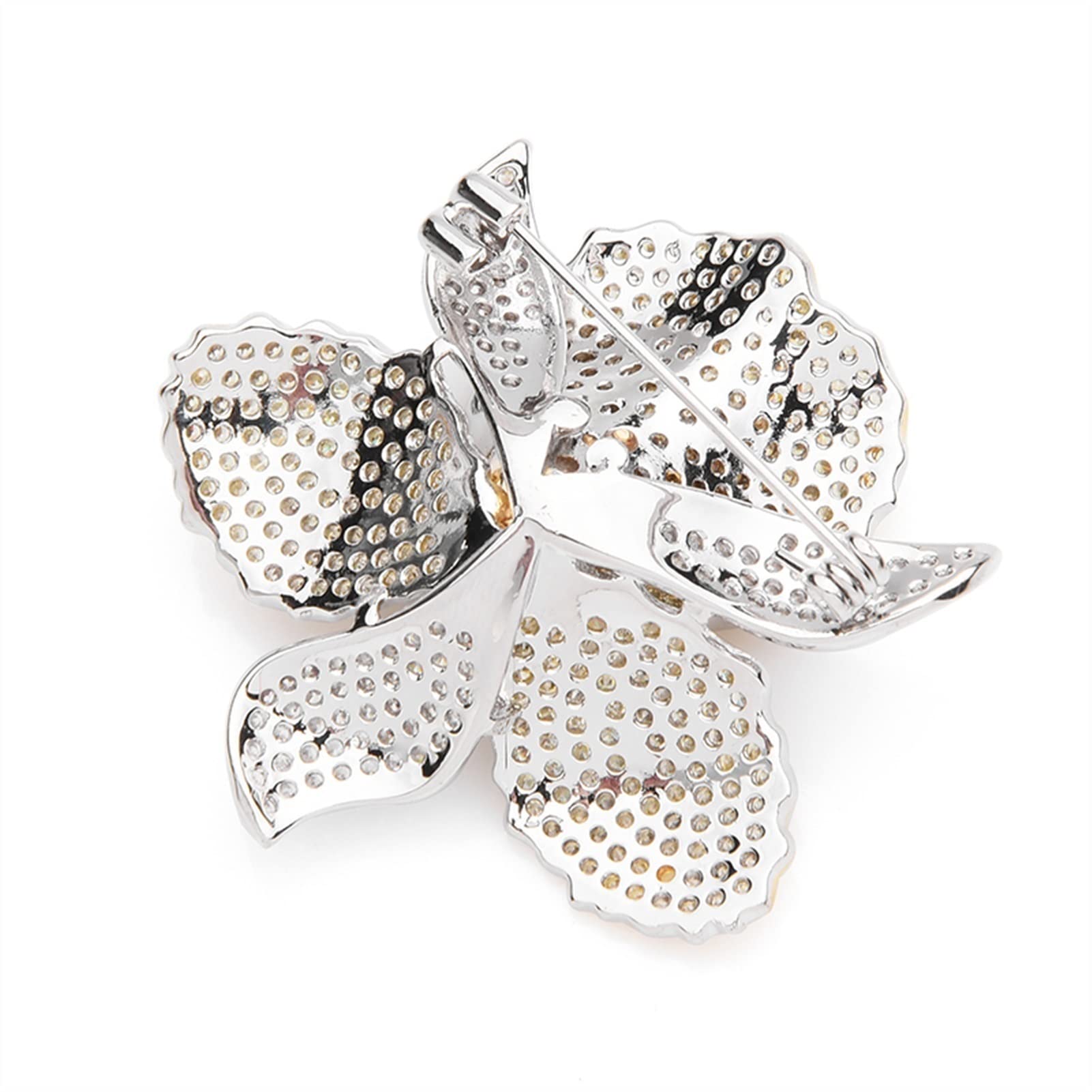 Broszka przypinki do klapy Ladies Moda Akcesoria Panie Elegancki Rhinestone Flower Broszka Ślub Bankiet Party Broszka Kwiat W Kształcie Broszka dla Kobiet Dziewczyn Kostium Akcesoria