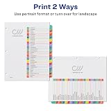 Avery Table of Contents Dividers, 1-31 Tab, Multicolor, 1 Set – view 3