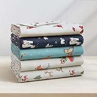 Vista 17 de Great Bay Home Christmas Flannel Sheet Set Full Size - 100% Turkish Cotton, Double-Brushed, Winter Bed Sheets - Ultra-Soft, Cozy, 4-Piece Holiday