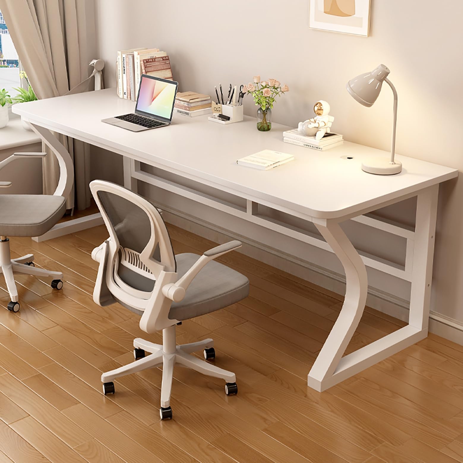 CGCSYZ Computer Gaming Desk, Dual Motors Standing Desk,Study Writing Table, Modern Simple Style, Simple Assembly, Steel (A 100x60x75cm)