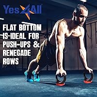 Vista 4 de Yes4All Manija ajustable para pesas rusas, convertidor de mancuernas para pesas rusas de entrenamiento de fuerza, gimnasio en casa
