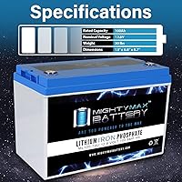 Vista 3 de Batería de repuesto de litio de 12 V 100 AH compatible con sistema de alimentación independiente de cápsulas solares, paquete de 2