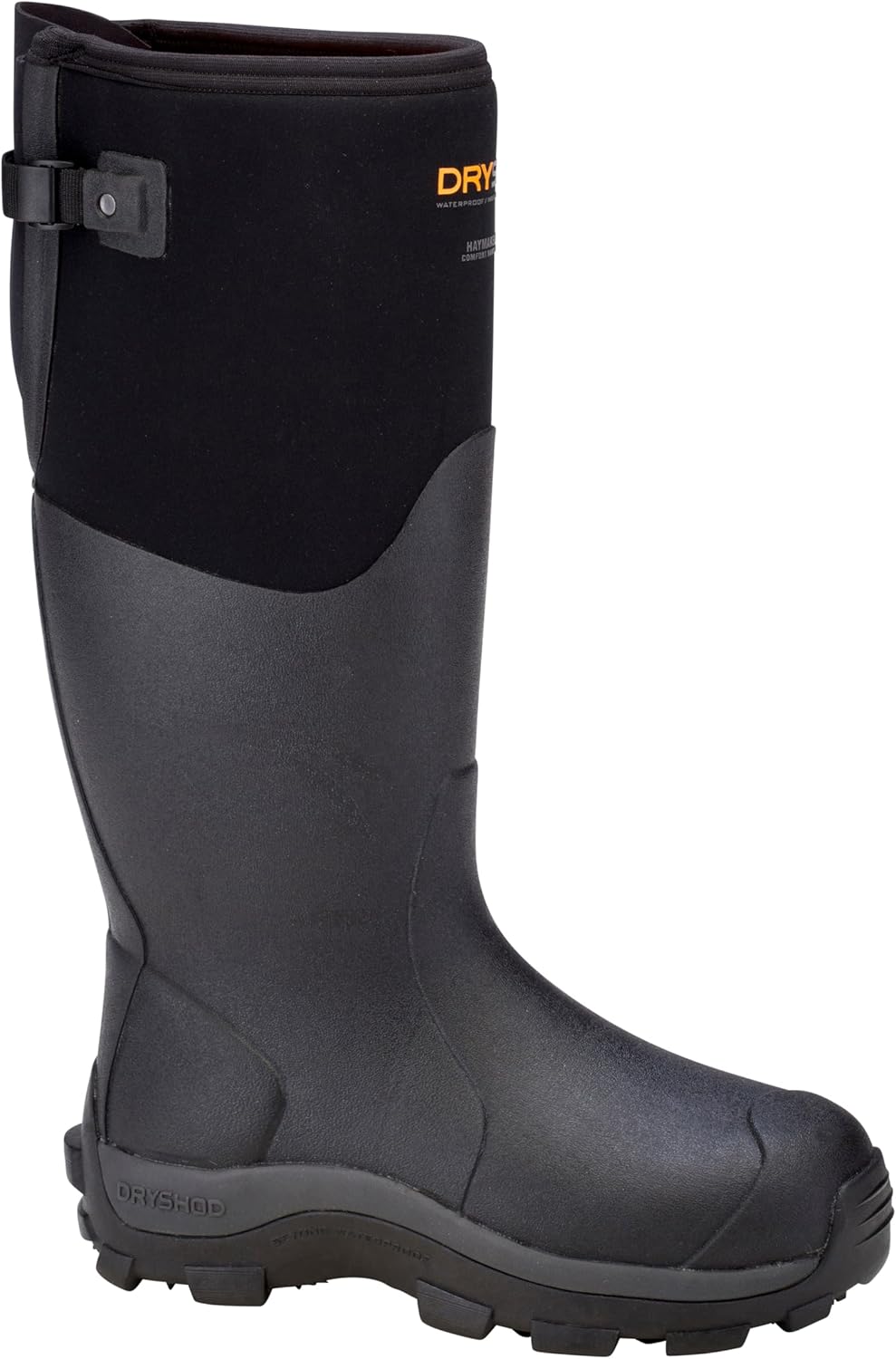Dryshod Women's Haymaker Gusset Farm Boots|Rubber | Waterproof | Pull On | HAYG-WH-BK