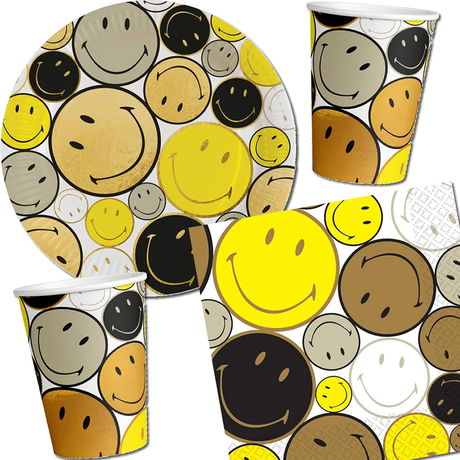 Pack 50 personnes assiettes gobelets et serviettes