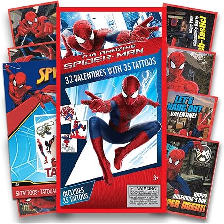 Marvel Spiderman Valentine Cards for Kids