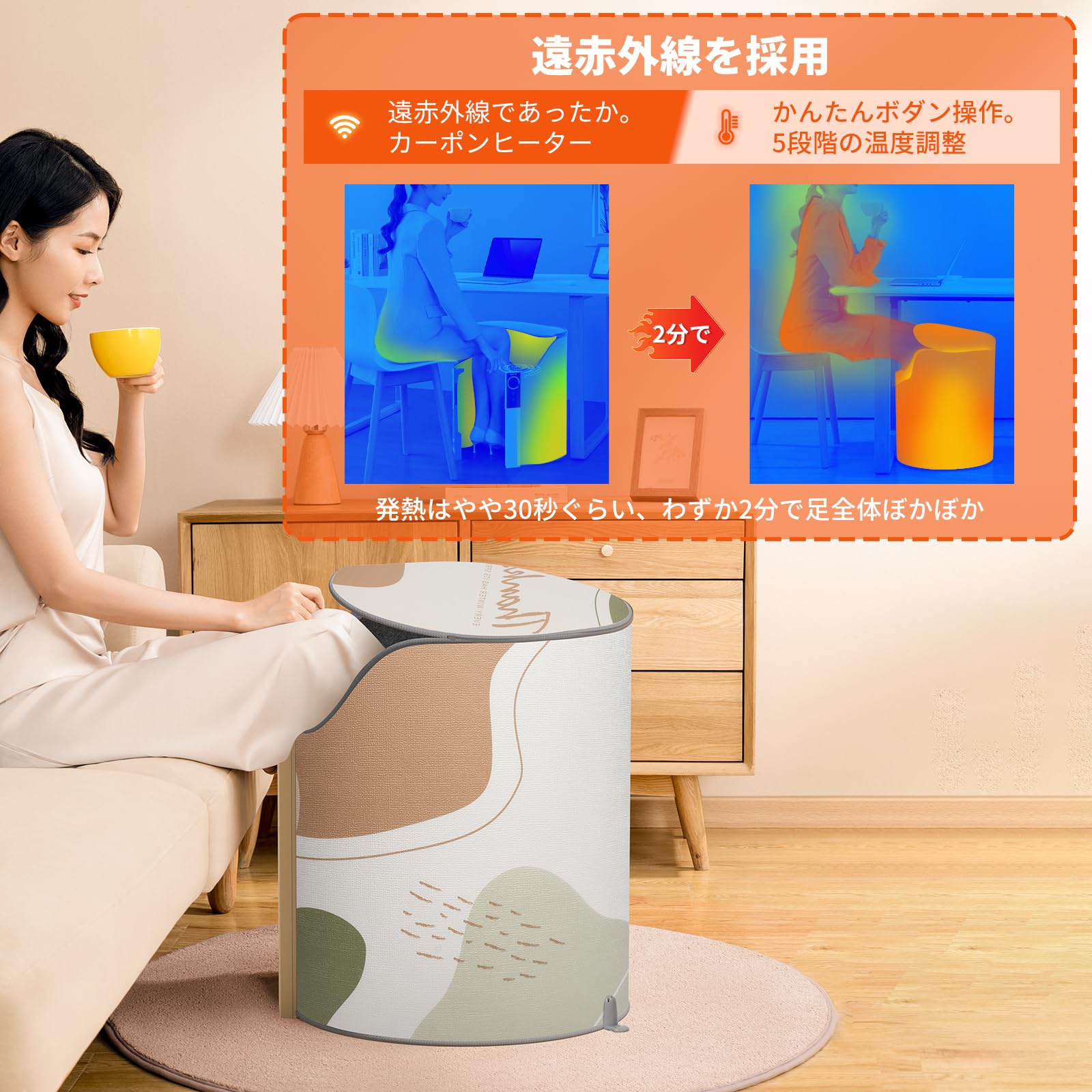 パネルヒーター 足元 急速加熱 75℃ 暖房器具 転倒安全装置 防寒対策 Amazon | INSGEER パネルヒーター ヒーター 足元【 急速加熱 75℃ 5 段