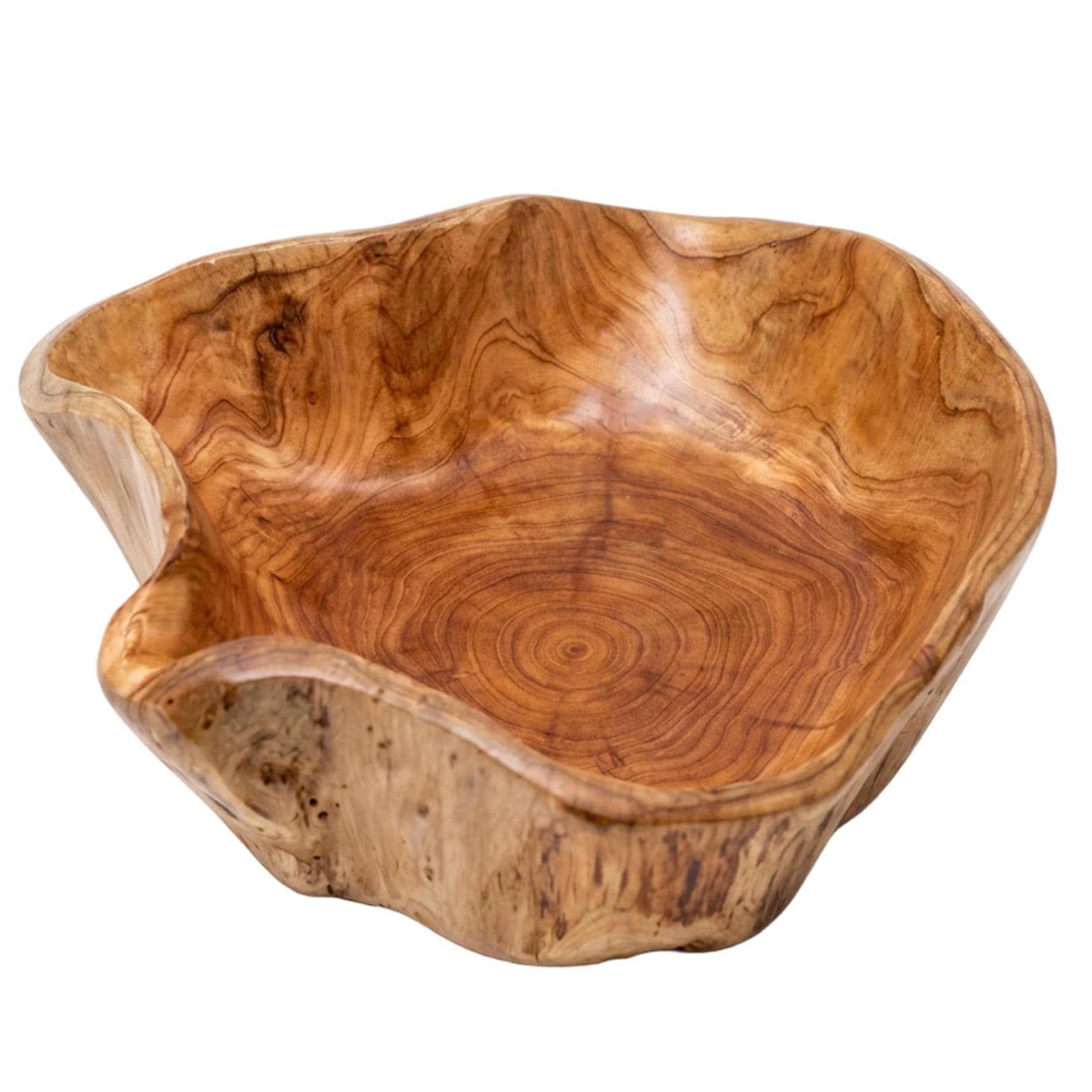 Bols décoratifs en bois, 25-29 cm de diamètre..Plateau de service en bois fait à la main, plateau en pour pains sandwich aux collations aux fruits