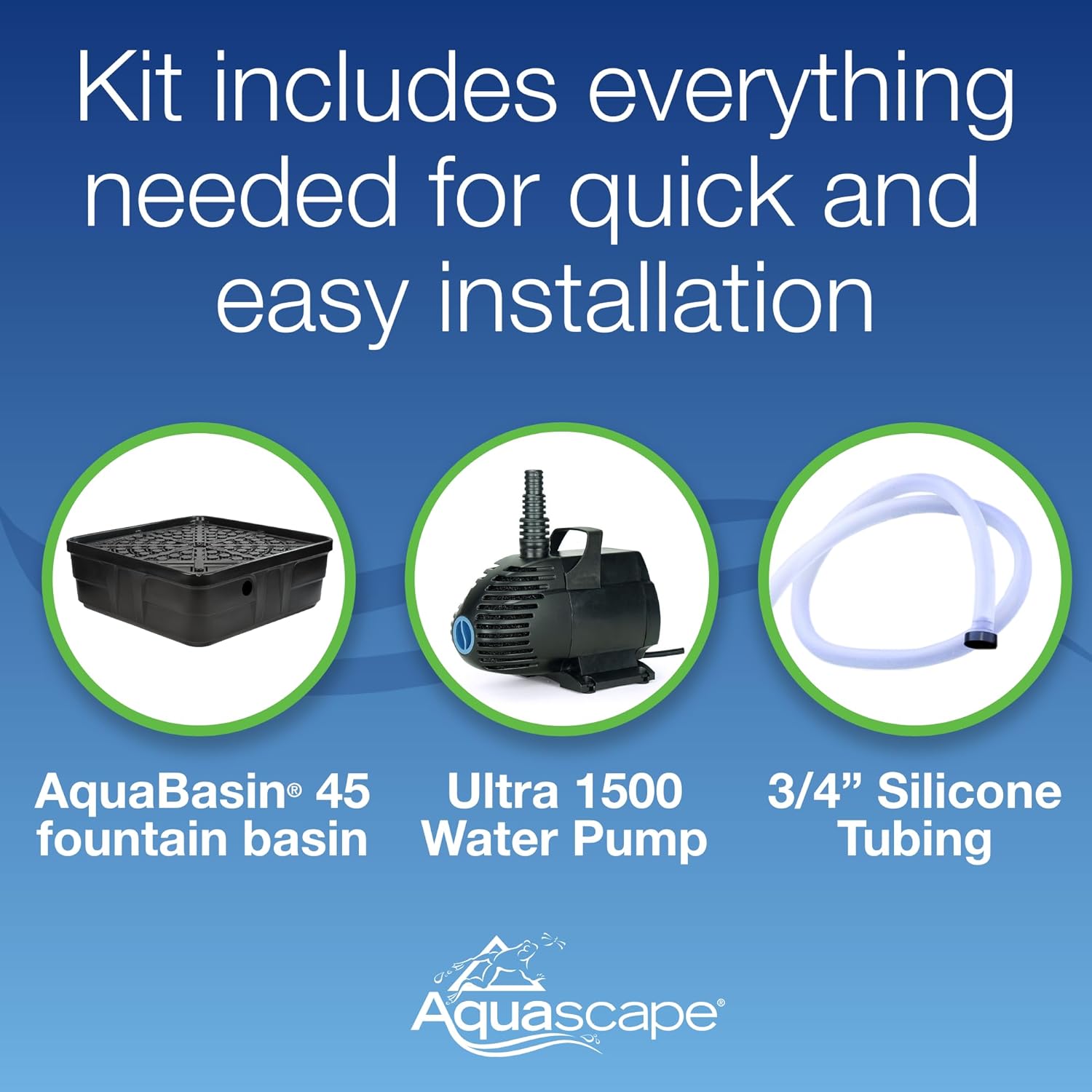 Aquascape Stacked Slate Sphere Water Fountain and Installation Kit for Yard, Landscape, and Garden, Medium | 78290