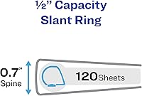 Vista 2 de Avery - Carpeta de alta resistencia con argollas inclinadas de un solo toque, capacidad 275-375 hojas