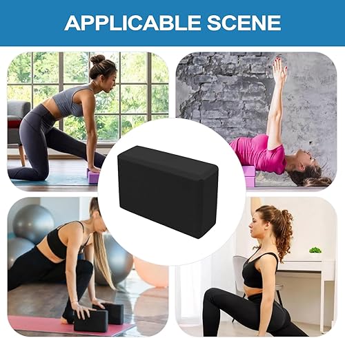 Miniatura 5 de Ladrillo de yoga 2 bloques de espuma antideslizante para ejercicios, bloques de cuña de espuma EVA, soporte de mano avanzado para gimnasio, uso
