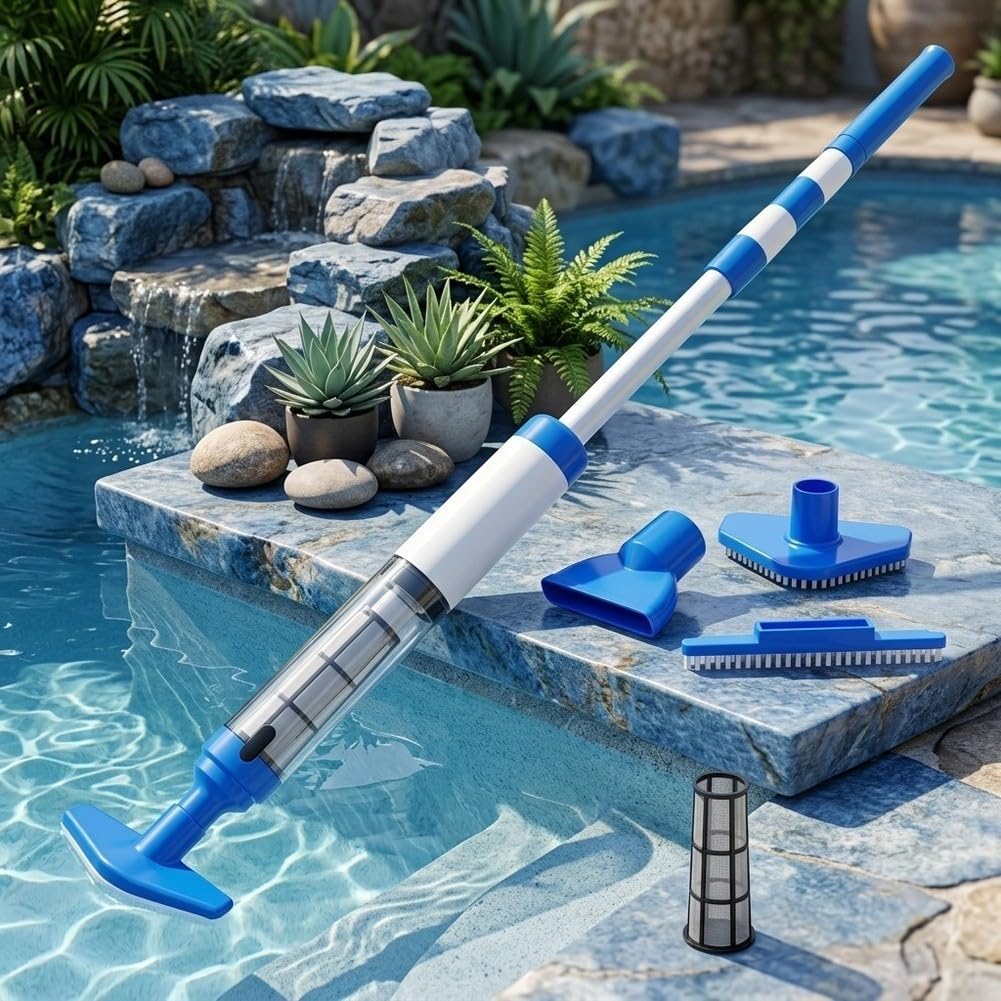Nettoyeur Piscine ABS Léger pour Débris(Blue)